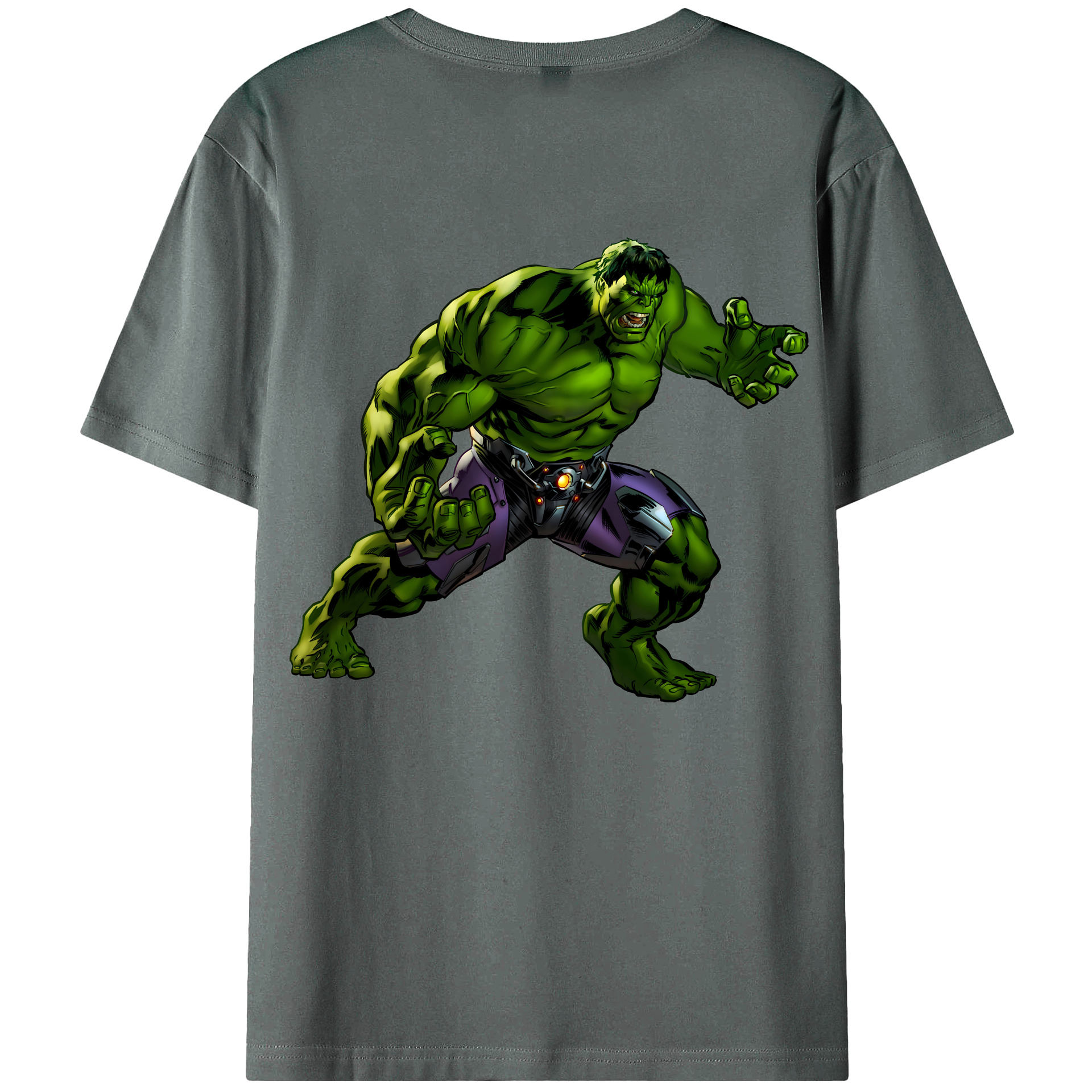 （画像用） アベンジャーズ The Avengers 綿100％ メンズ半袖Tシャツ（バックプリント） 通気性
